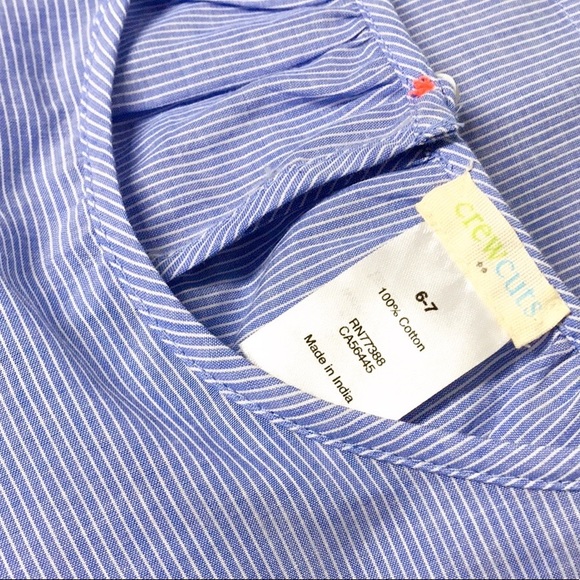 J. Crew Girls’ Stripes Cotton Summer Blouse - Picture 4 of 7